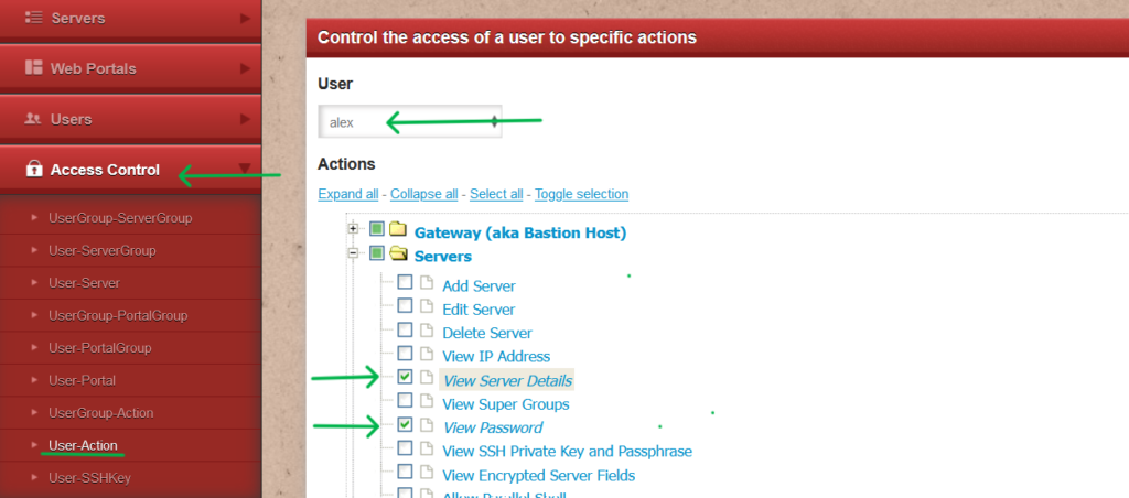 access control in ssh