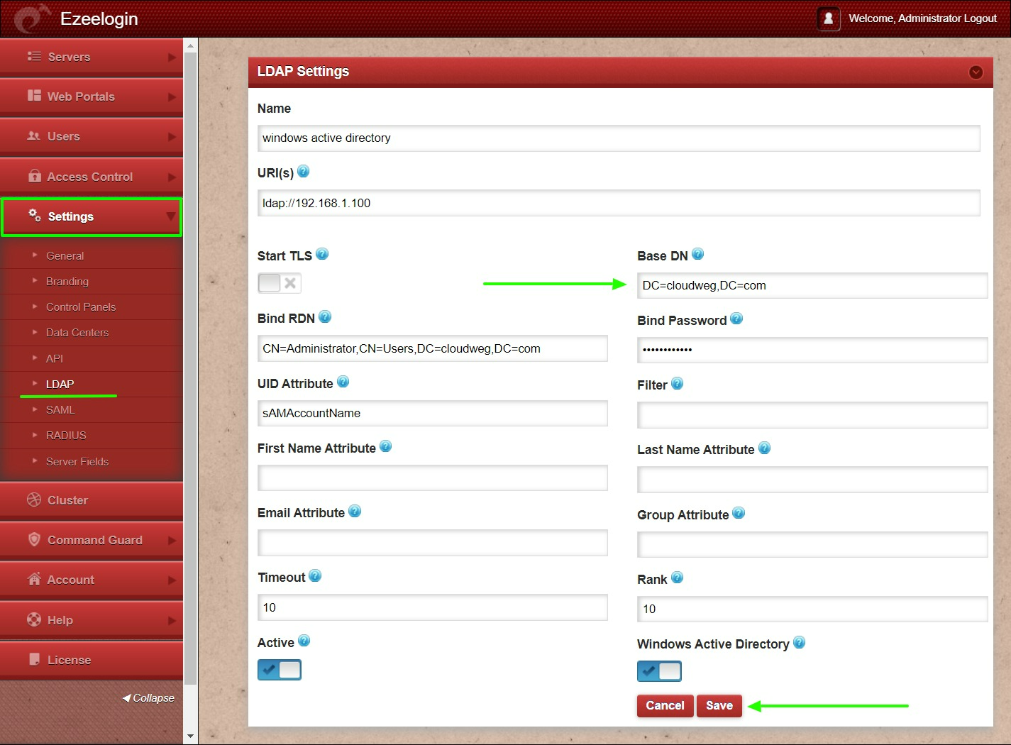 LDAP Search Error Cannot Contact LDAP Server